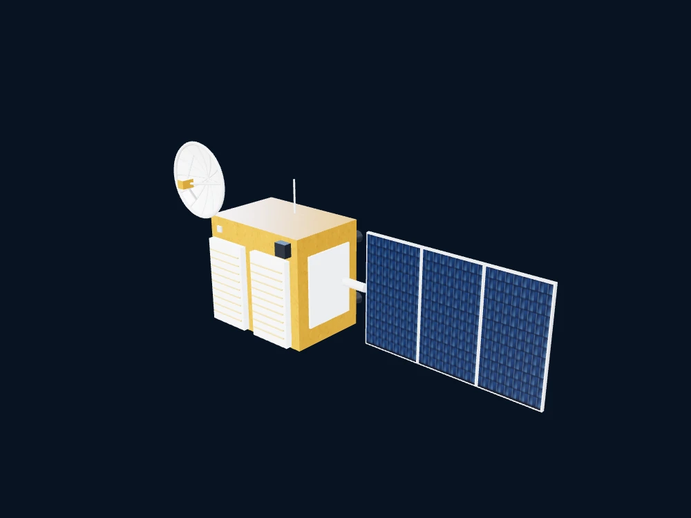 FENGYUN 3G — 风云三号 G / FY-3G — 非官方科普示意 · 3D model preview
