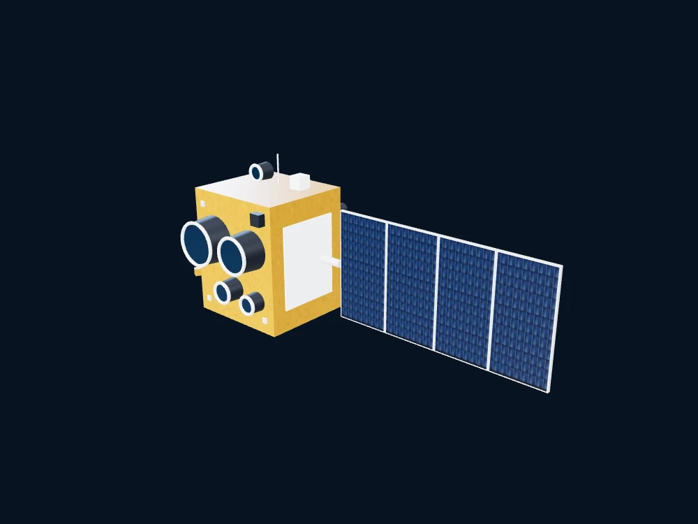 FENGYUN 4C — 风云四号 C / FY-4C — 非官方科普示意 · 3D model preview