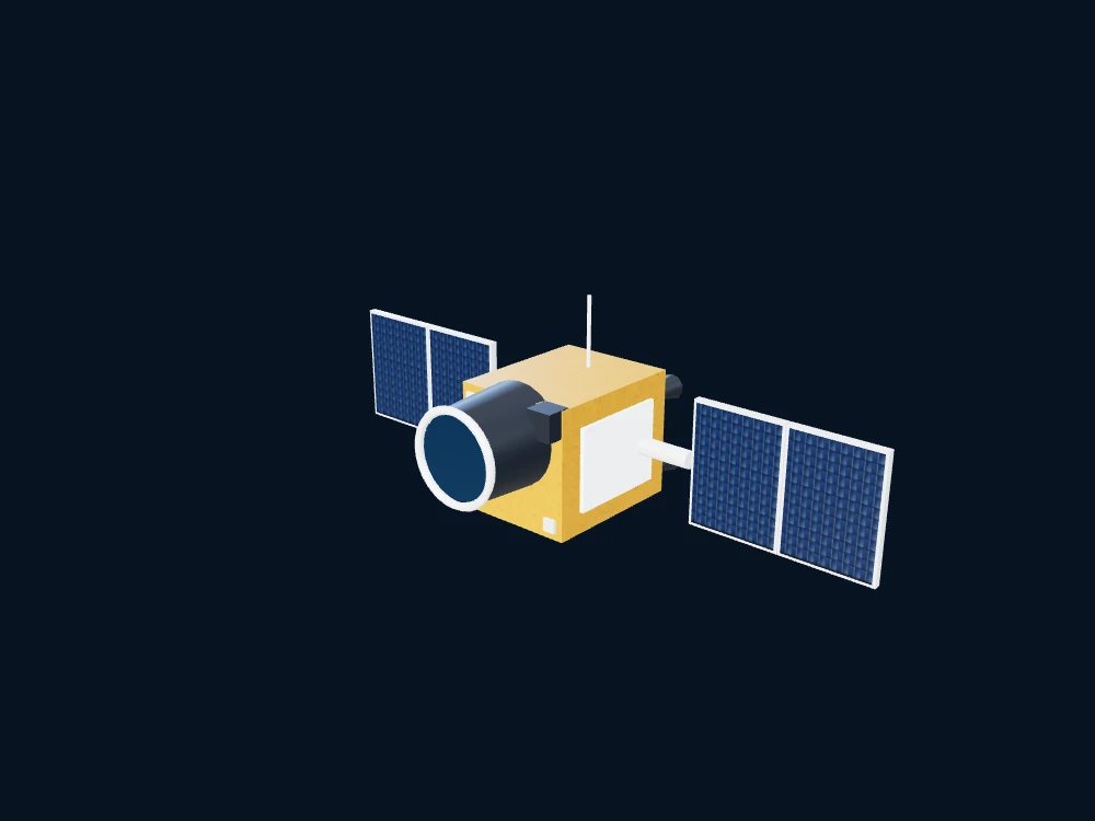 吉林一号高分02A — 吉林一号高分02A / Jilin-1 GF02A — 非官方科普示意 · 3D model preview
