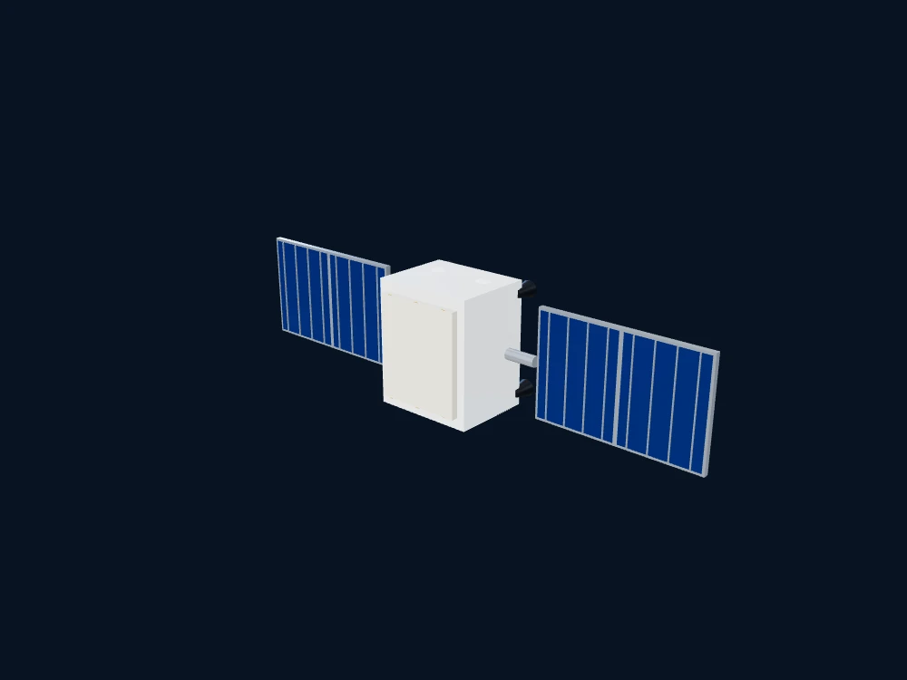 OneWeb 通信卫星代表构型 — OneWeb 通信卫星代表构型 — 非官方科普示意 · 3D model preview