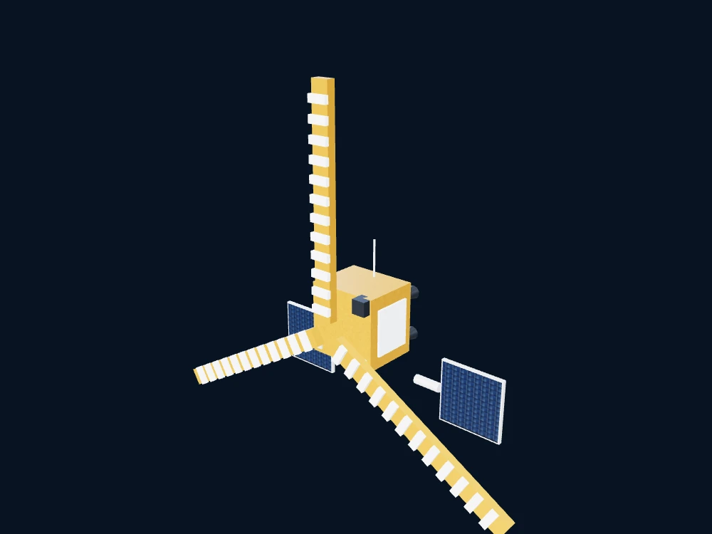 SMOS — SMOS — 非官方科普示意 · 3D model preview