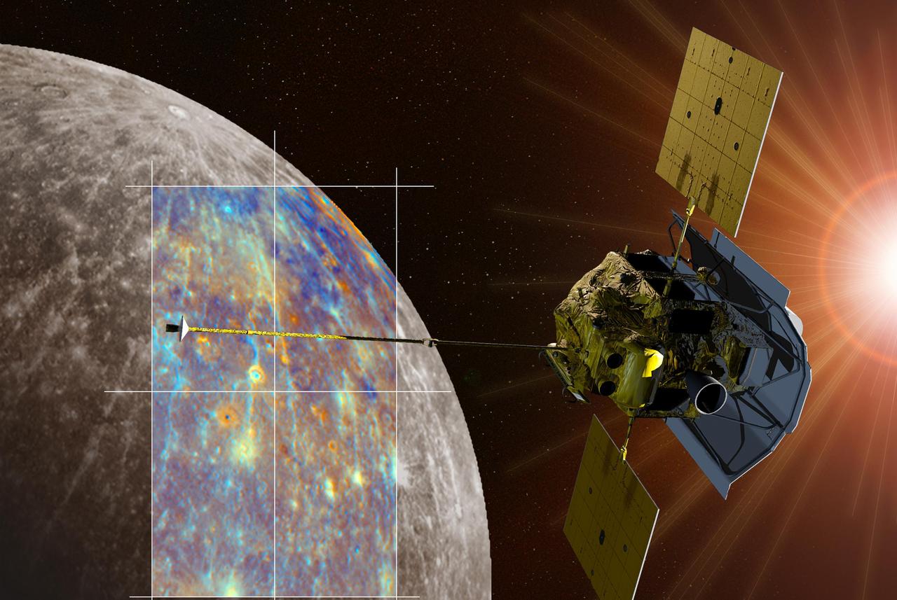 MESSENGER — MESSENGER Near Hokusai Crater Artist Concept